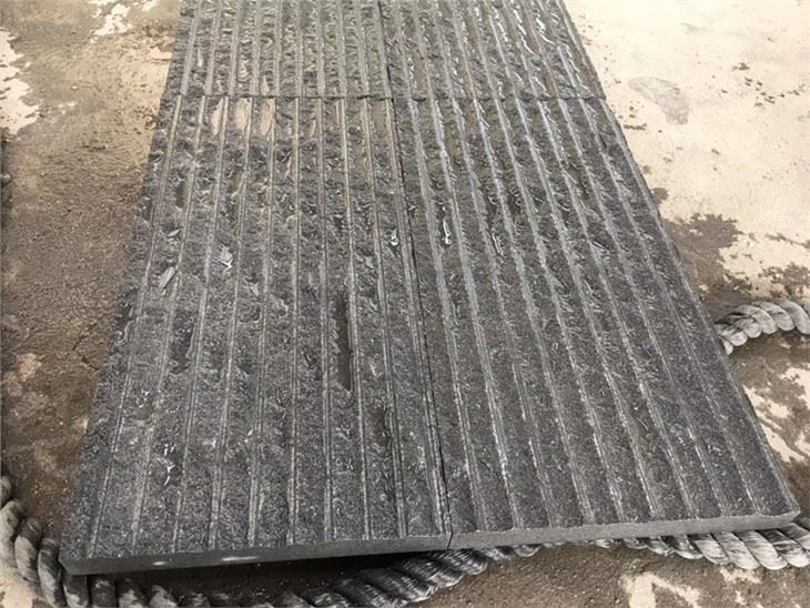 Natural Black Granite Split Wall Cladding