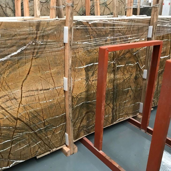Rainforest Brown Marble Slab (3)