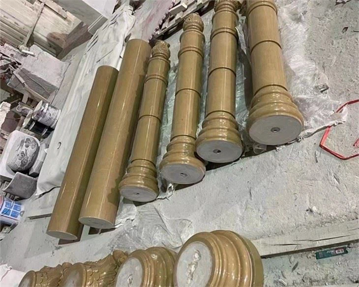 Interior yellow Marble Columns