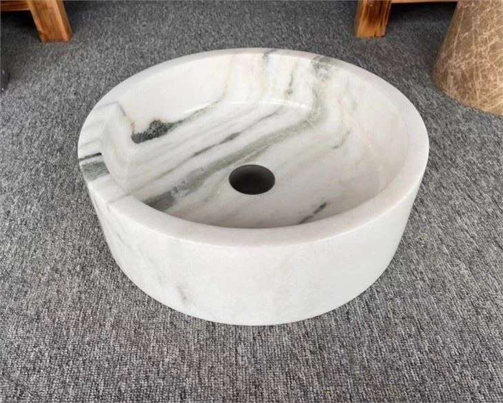 Natural White Marble Wash Basin