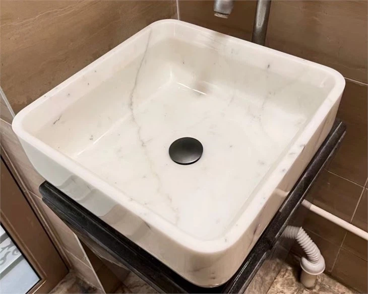 Natural White Marble Wash Basin