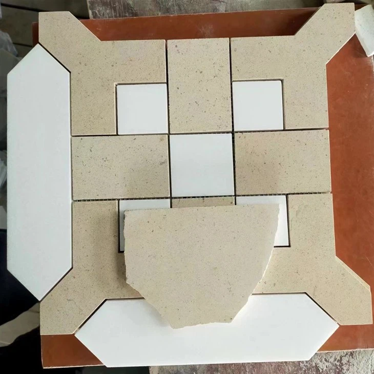 beige and white stones