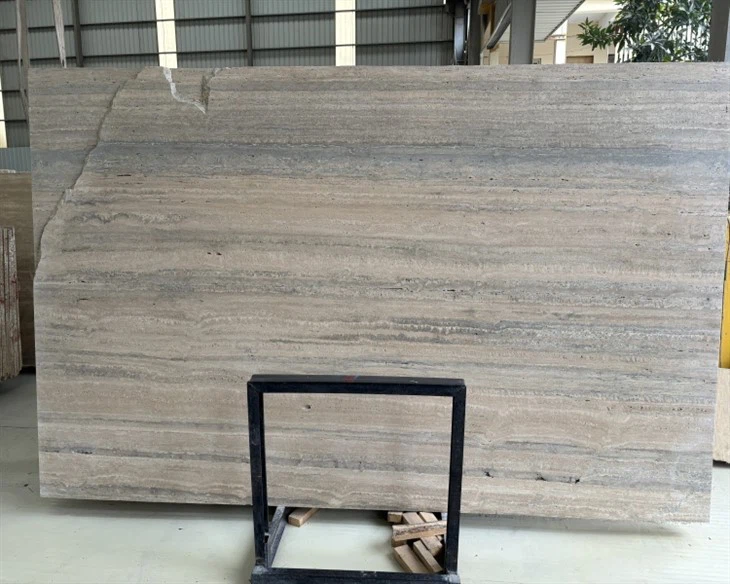 Roman Silver Travertine 20mm Slabs